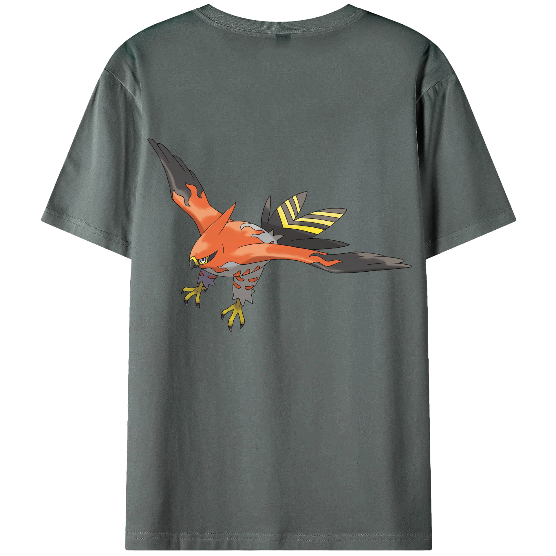 （画像用） ポケットモンスター Pokémon 綿100％ メンズ半袖Tシャツ（バックプリント） 通気性
